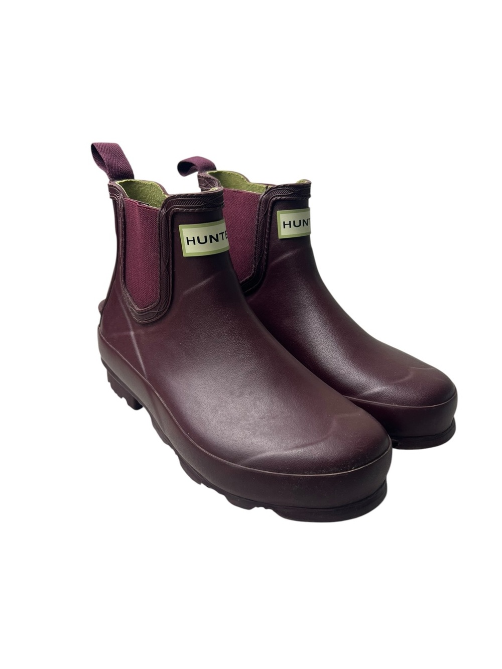 Hunter Burgundy Women’s Size 5 Chelsea Short Rain Boots - Picture 2 of 10